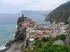 Vernazza - Vedere panoramică de pe Poteca Albastră